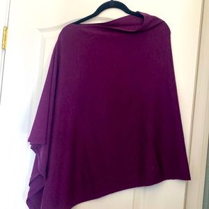 100% merino wool poncho